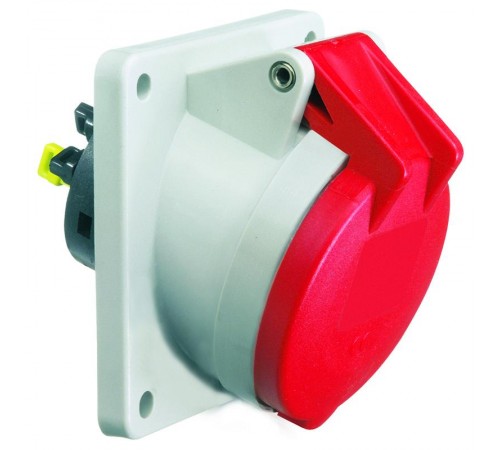 Розетка встраиваемая 16A 5р(3P+N+PE) 6h 400V IP54,75х75 Quick-Connect I 12961-Bals I Bals