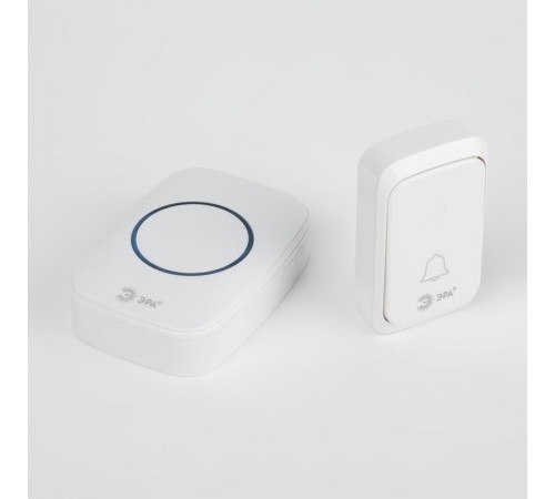 Звонок дверной C89 беспроводной белый 38 мелодий  Б0054090  ЭРА