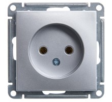 W59 Матовый хром Розетка без заземления без шторок, 16А  RS16-153-5-86  SE