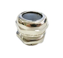 Кабельный ввод латунный NPT1 УТ1,5 (d кабеля 18-25 мм)  zeta30184  ГОФРОМАТИК