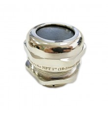 Кабельный ввод латунный NPT1 УТ1,5 (d кабеля 18-25 мм)  zeta30184  ГОФРОМАТИК