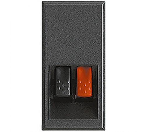 Axolute Разъём для подключения акустических систем (динамиков, домашнего кинотеатра и пр.), цвет антрацит  HS4294  Legrand