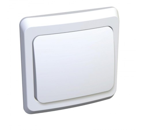 Этюд Белый С/У Выключатель 1-клавишный  BC10-001B  SE