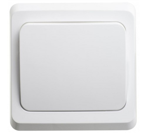 Этюд Белый С/У Выключатель 1-клавишный  BC10-001B  SE