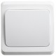 Этюд Белый С/У Выключатель 1-клавишный  BC10-001B  SE