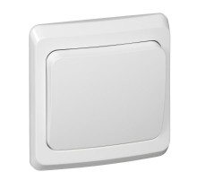Этюд Белый С/У Выключатель 1-клавишный  BC10-001B  SE
