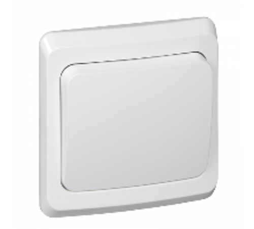 Этюд Белый С/У Выключатель 1-клавишный  BC10-001B  SE