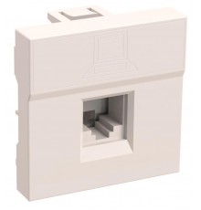 Розетка информационная RJ-45 UTP кат.5e, 2 модуля.  РКИ-20-00-П  CKK-40D-RI2-K01  IEK