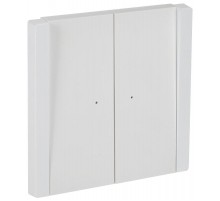 FORTE&PIANO Выключатель 2-клавишный проходной с индикацией 10А FP208 белый  FP-V22-1-10-1-K01  IEK