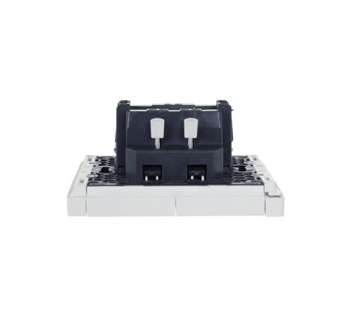 FORTE&PIANO Выключатель 2-клавишный с индикацией 10А FP206 белый  FP-V20-1-10-1-K01  IEK