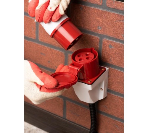 Розетка стационарная наружная 124 3Р+РЕ 32А 380В IP44 EKF PROxima  ps-124-32-380  EKF