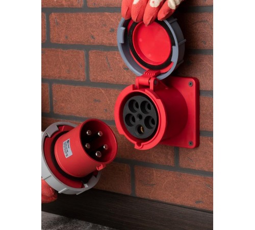 Розетка стационарная внутренняя 3452 3Р+РЕ+N 125А 380В IP67 EKF PROxima  ps-3452-125-380  EKF