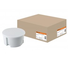 Коробка распределительная с/у 80х40 с крышкой, серая  SQ1402-1004  TDM