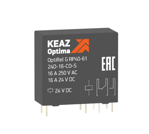 Реле промежуточное OptiRel G RP40-61-24D-16-CO-S 281036  КЭАЗ