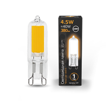 Лампа светодиодная LED G9 AC220-240V 4.5W 380lm 3000K Glass  107809104  Gauss