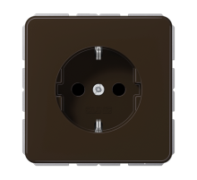 Штепсельная розетка SCHUKO 16A 250V~ с защитой от детей; центральная плата; коричневая  CD1520BFKIBR  Jung