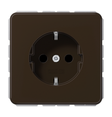Штепсельная розетка SCHUKO 16A 250V~ с защитой от детей; центральная плата; коричневая  CD1520BFKIBR  Jung