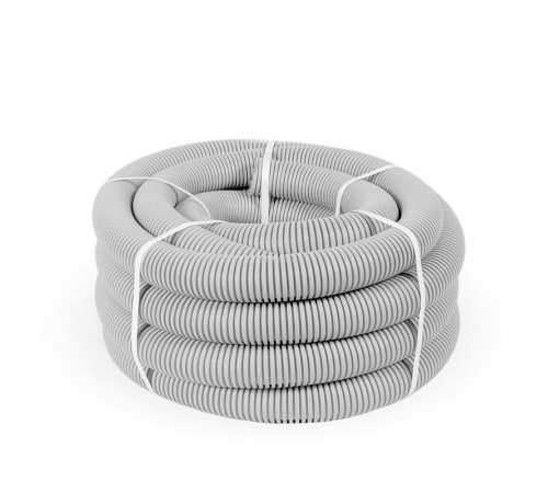 Труба гофрированная ПВХ легкая 350 Н серая д50 (15м/660м уп/пал) с/з   PR.015031  Промрукав