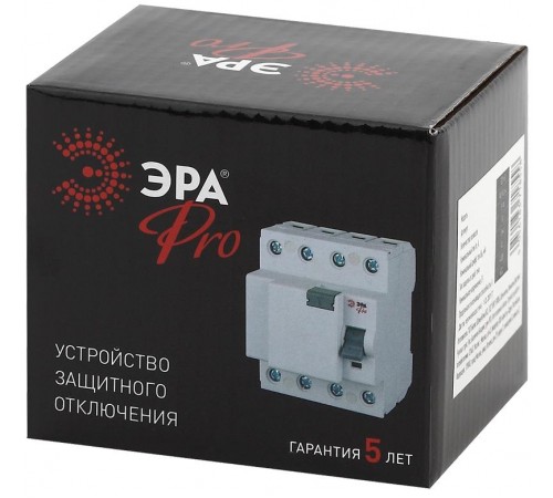 Выключатель дифференциальный (УЗО) (электромеханическое) NO-902-64 ВД1-63 3P+N 80А 30мА Pro  Б0031903  ЭРА