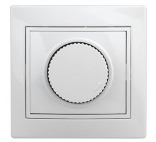 Светорегулятор Intro Plano 1-401-01 (диммер) поворотный, 600Вт 230В, IP20, СУ, белый  Б0053935  Intro