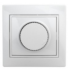 1-401-01 Intro Светорегулятор поворотный, 600Вт 230В, IP20, СУ, Plano, белый  Б0027623  Intro