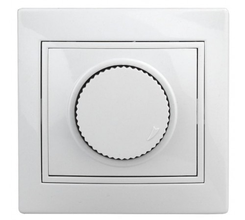 Светорегулятор Intro Plano 1-401-01 (диммер) поворотный, 600Вт 230В, IP20, СУ, белый  Б0053935  Intro