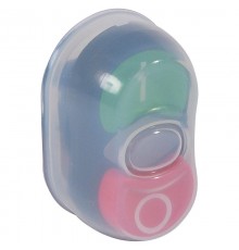 Головка с двойными кнопками  22,3 - Osmoz - с подсветкой - потайной/выступающий толкатель - зеленый/красный - IP 67  024076  Legrand