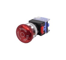 ВК30-01TSC/R/P, красный, 1НЗ, гриб с фиксацией 40мм, d30мм, IP65, выключатель кнопочный  (ЭТ)   ET086978   Электротехник