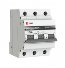 Выключатель нагрузки модульный ВН-125, 3P 125А EKF PROxima  SL125-3-125-pro  EKF (замена - S1253125)