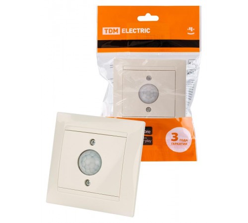 Выключатель с датчиком движения 1А сл. кость "Лама"   SQ1815-0148  TDM