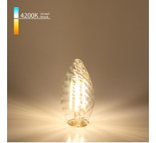Лампа светодиодная Свеча витая F 7W 4200K E14 прозрачный (BL129)  a041018  Elektrostandard