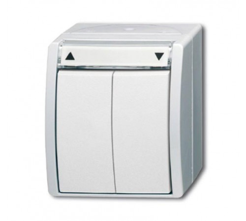 Выключатель жалюзи, с фиксацией, для открытого монтажа, IP44, серия ocean, цвет альпийский белый  1085-0-1625   2CKA001085A1625  ABB