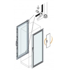 Дверь со стеклом 2000x1000мм ВхШ  ET2010K  ABB
