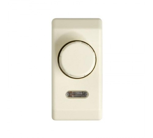 Simon 27 Светорегулятор проходной поворотно-нажимной, 40-500Вт, (лампы накаливания+галоген), узкий модуль, S2  27313-31  Simon