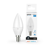 Лампа светодиодная LED 8Вт E14 220В 6500К Elementary свеча  33138  Gauss