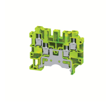 Клемма заземляющая c 4-мя контактами винтовая OptiClip CMCG-4-QUATTRO-PE-I-(0,2-4)-PEN  331801  КЭАЗ