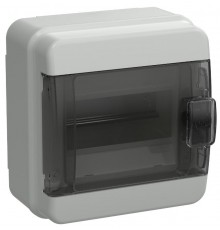 Корпус пластиковый навесной на 6 модулей КМПн-6 IP65 черная прозрачная дверь TEKFOR  TF5-KP72-N-06-65-K03-K02 TEKFOR  IEK