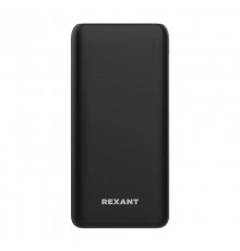 Портативное зарядное устройство Power Bank (акб) 20000 mAh с Quick Charge и Power Delivery, черное  30-2052  REXANT