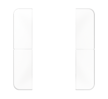 комплект накладок 2гр белый CD502TSAWW Jung