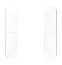 комплект накладок 2гр белый CD502TSAWW Jung