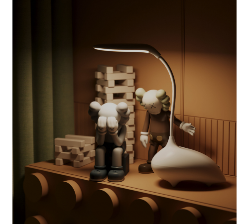 Светильник настольный Qplus GTL701 6W 330lm 2700-6000K 5V Li-ion 1200mA белый детский диммируемый LED 1/10/30  GT7011  Gauss