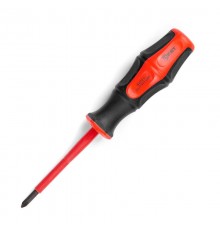 Отвертка диэлектрическая "Профи" PH/FL1x80  79776  КВТ