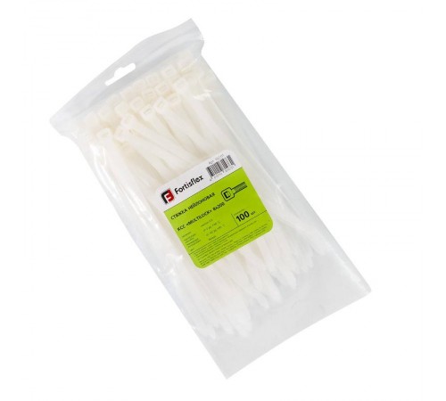 Стяжка нейлоновая КСС "MULTILOCK" 8х200 (бел) (100шт)  102311  Fortisflex