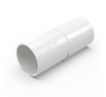 Патрубок-муфта белая d40 мм (1шт/150шт уп/кор)  PR13.02518  Промрукав