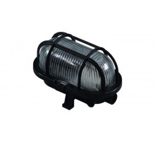 Светильник пылевлагозащищенный для ЖКХ НПБ 03-60-003 ЛН 1х60Вт IP54 Евро ПСХ черный решетка пластик  11039  Владасвет