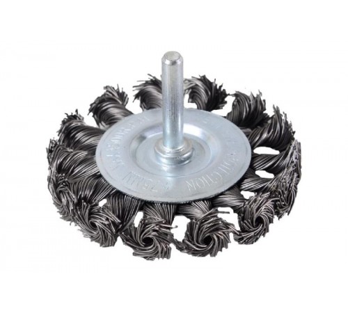 Щётка для дрели плоская, крученая, 75 мм  73/1/3/47  ВИХРЬ