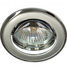 Светильник точечный встраиваемый под лампу 301T-MR16 50W G5.3 титан-хром/ Titan-Chrome  17535  FERON