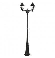 Светильник садово-парковый 6214 столб 2*100W E27 230V, черный  11078  Feron