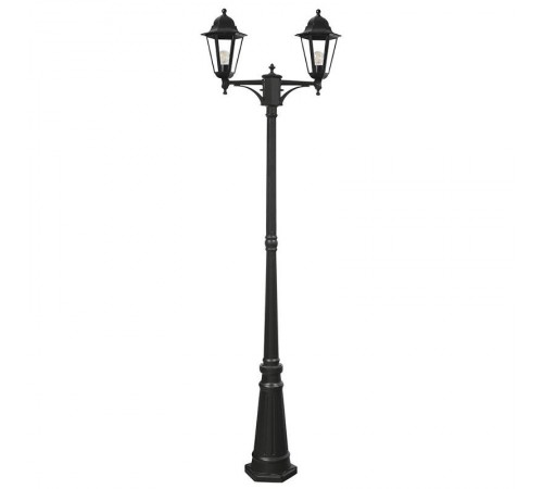 Светильник садово-парковый 6214 столб 2*100W E27 230V, черный  11078  Feron
