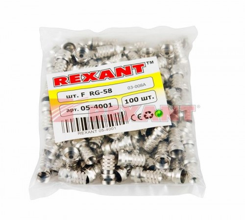 РАЗЪЕМ  F-разъем  RG-58  05-4001  REXANT